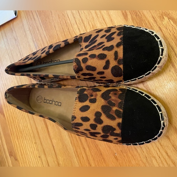 **Brand new in box** size 8 leopard print espadrilles from Boohoo - Picture 6 of 8